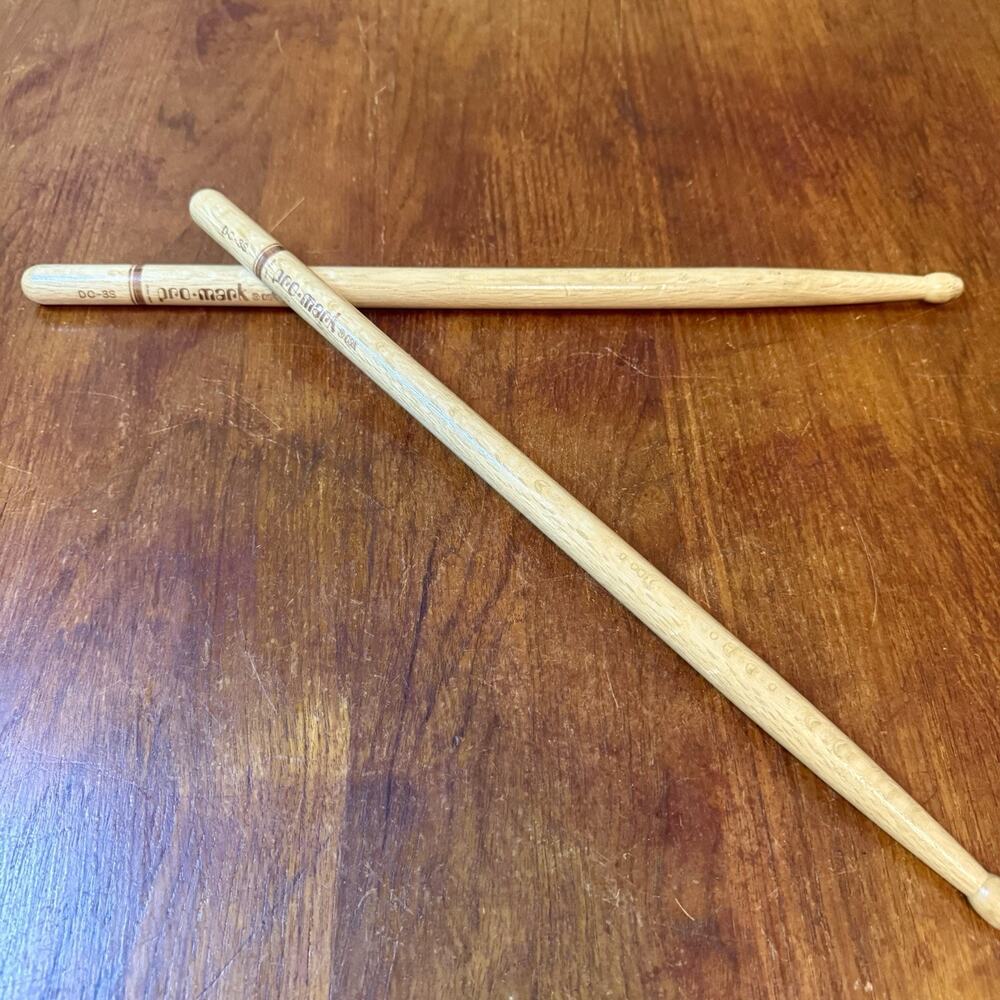 Vintage Pro-Mark DC-3S Oak Drumsticks USA Marching Snare Sticks 17” Pair